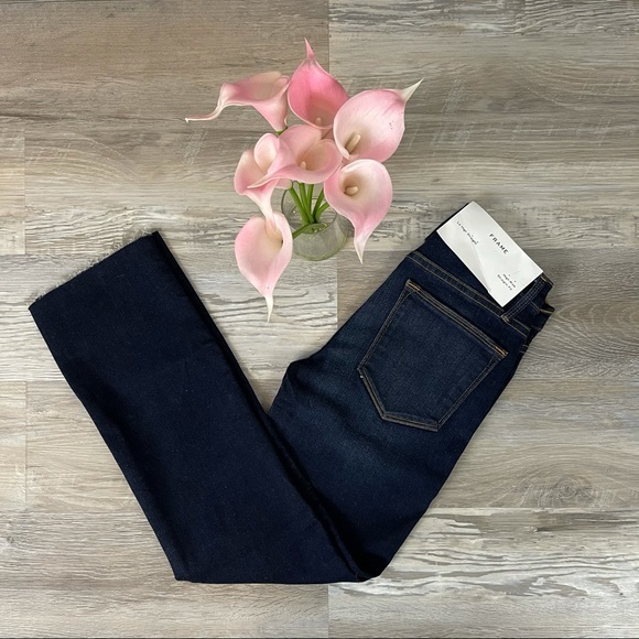 Frame Denim Le High Straight Cropped Fort Fellah - Picture 10 of 16